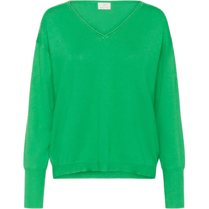 Kaffe KAlizza Mai Pullover Dames Trui - Bright Green