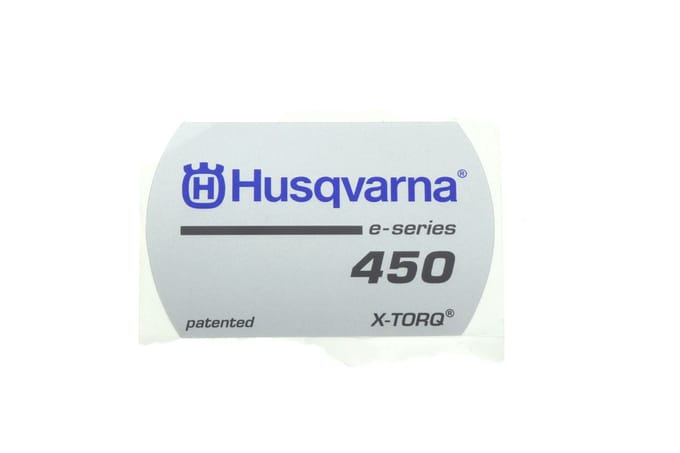 Husqvarna 450e starterkap sticker