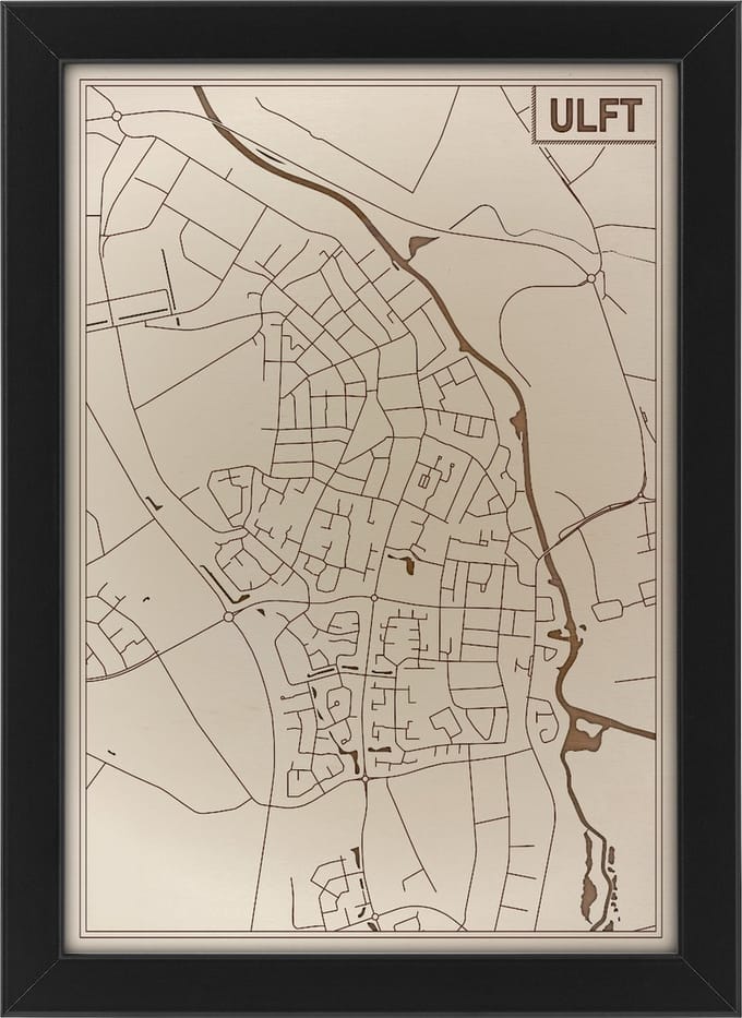 Houten stadskaart van Ulft