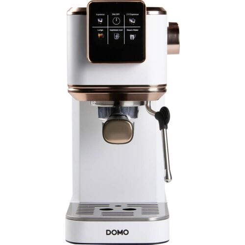 DOMO DO746K Espressomachine - Met Stoompijpje - 20 Bar - Pistonmachine - Koffiecupmachine - Wit - Rosé
