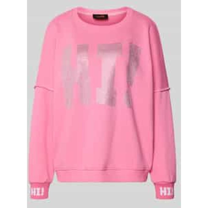 sweatshirt met Labeldetail