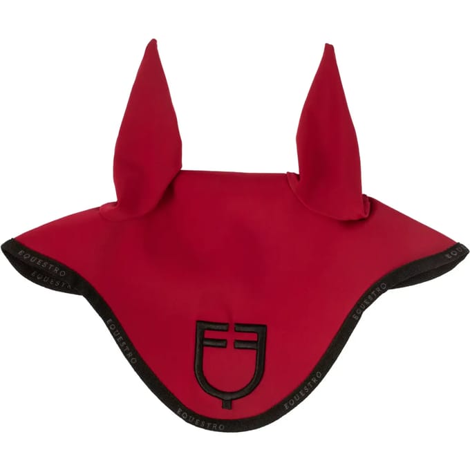 Korte muts van technische stof met logo Equestro
