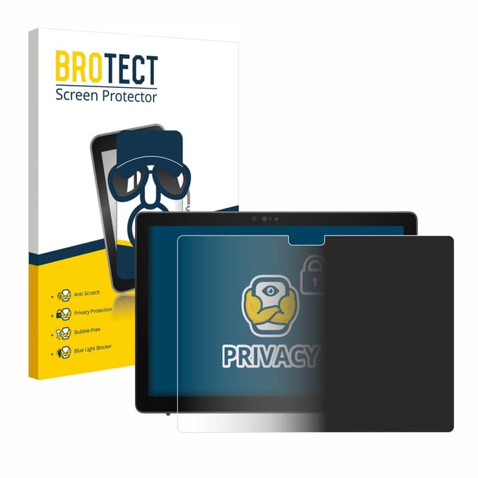 BROTECT - privacy screenprotector voor Dell Latitude 7210 2-in-1 - Folie Beschermfolie Blauwlichtfilter
