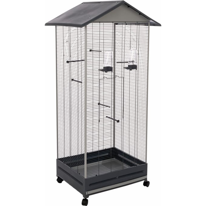 Voltrega - Vogelkooi - Vogel Voliere -Vogelhuis - 001430GG - Grijs