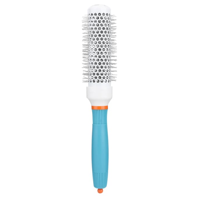 Peigne Rond à Rouleau Tube en Aluminium Peigne de Coiffure Peigne de Coiffure Outil de Coiffure 53# white