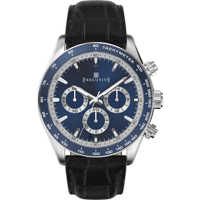 Executive Tweed Chronograph Staal 42mm | EX-1018-04
