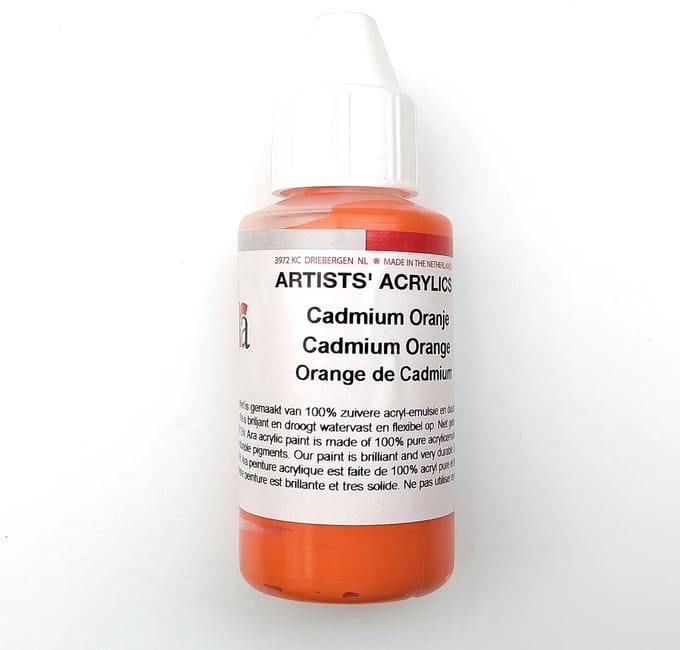 Acrylverf Ara 100ml - Cadmium Oranje - D17