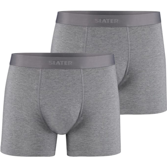 Slater 8830 - Bamboe Boxershort 2-pack grijs melange M