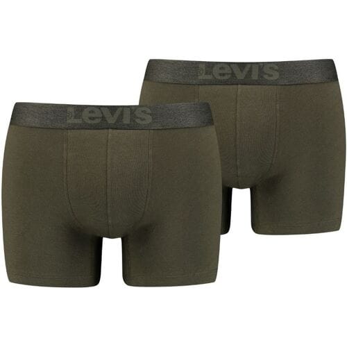 Levi's Boxershorts Melange WB Organic Cotton 2-pack Khaki-M