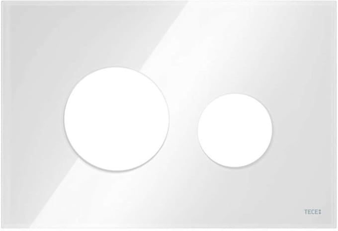 Tece TECEloop - Frontplaat voor bedieningsplaat TECEloop, wit glas 9240671