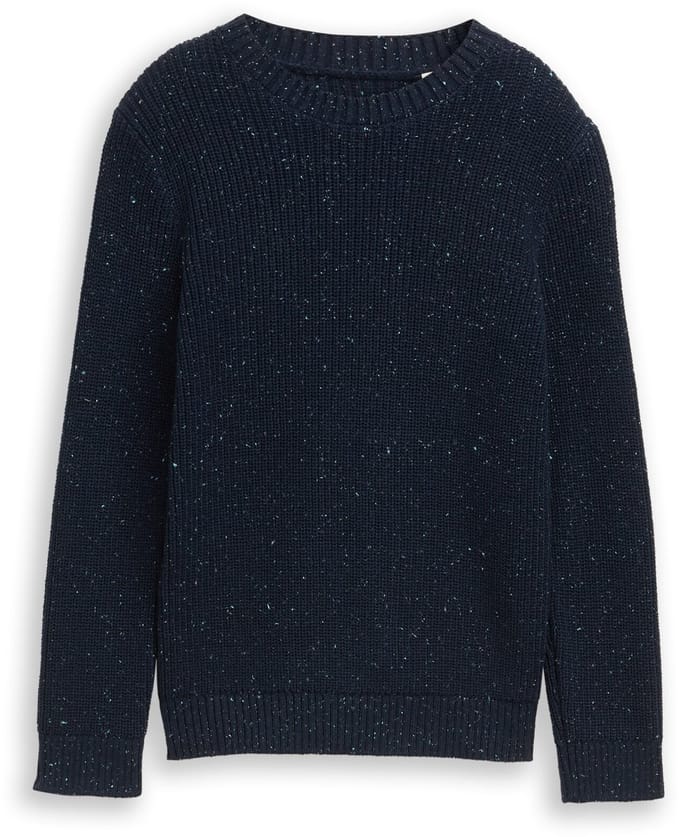 Tom Tailor - Gebreide trui van noppengaren - Maat 164 - sky captain blue