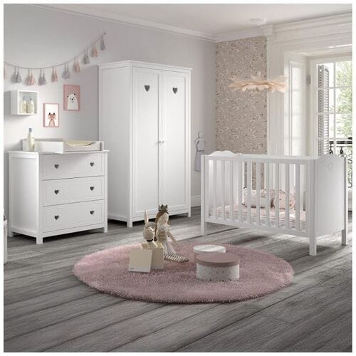 Jaxx 3-delige babykamer Amori White unisex