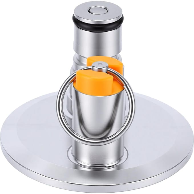 2 Inch TC Eindkap Roestvrij Staal Tri Clamp Eindkap met 17 PSI PRV Bal Lock Post Voor Fermentatievaten Kegs
