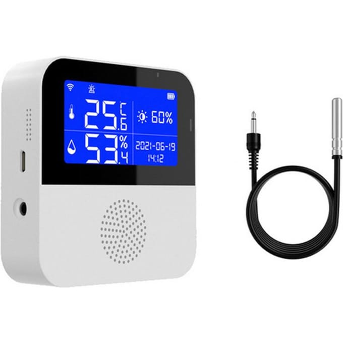 Tuya Wifi capteurs de température et d'humidité APP contrôle à distance pour le scénario intelligent à la maison multicolore