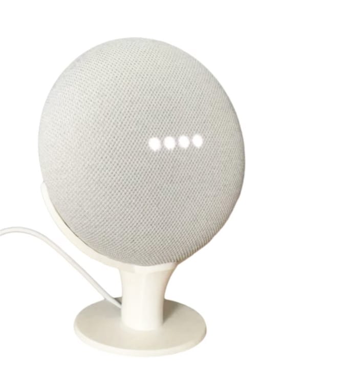 Ibley Home - Standaard voor Google Home/Nest Mini - Wit - Kabelhouder