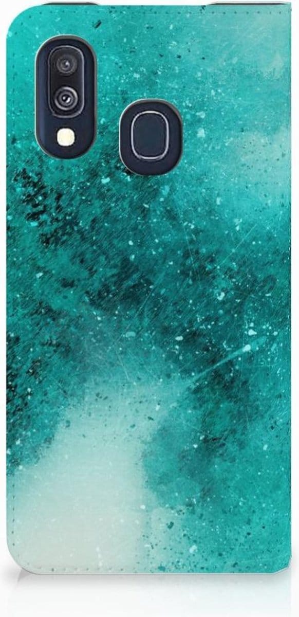 Bookcase Samsung Galaxy A40 Painting Blue