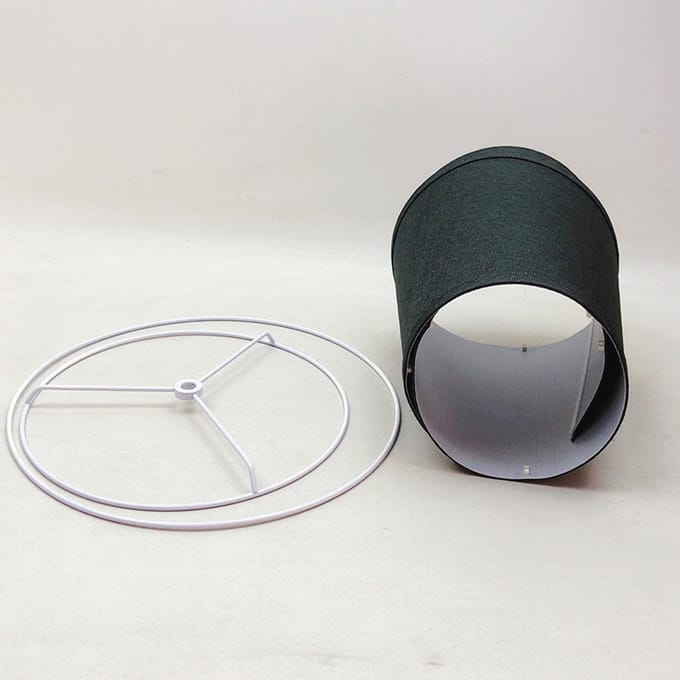 Verwijderbare opvouwbare linnen lampenkap kap DIY zelfgemaakte tafellamp accessoires voor tafel vloerlamp zwart