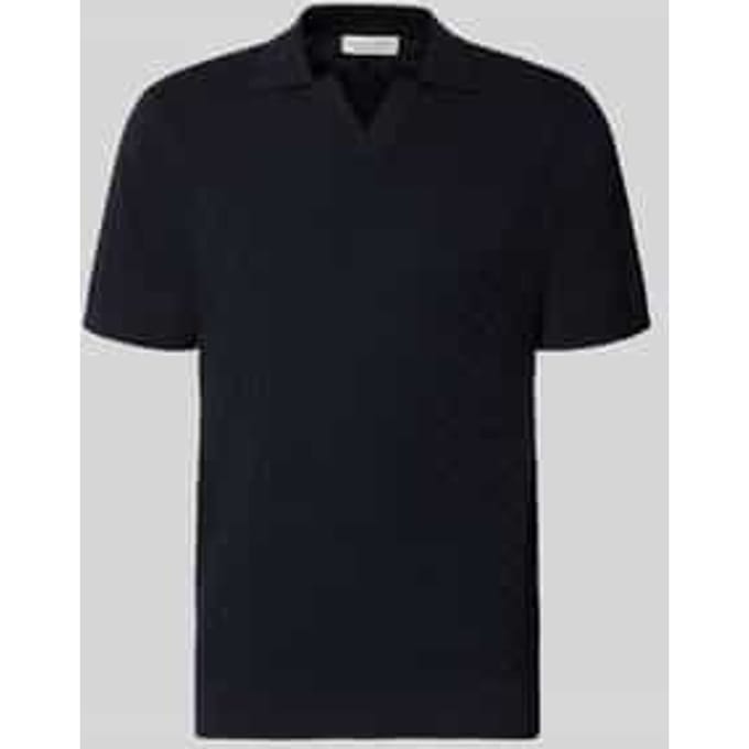 regular fit poloshirt met structuurpatroon model 'DYRVIK'