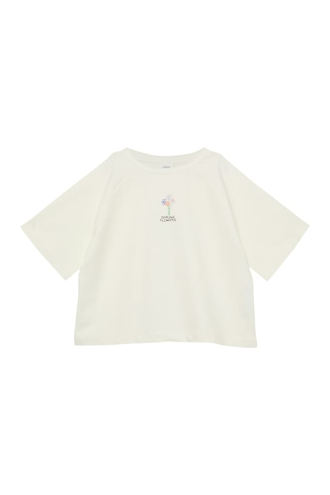 s.Oliver - female - Licht Felpa oversized T-shirt met print op voor- en achterkant