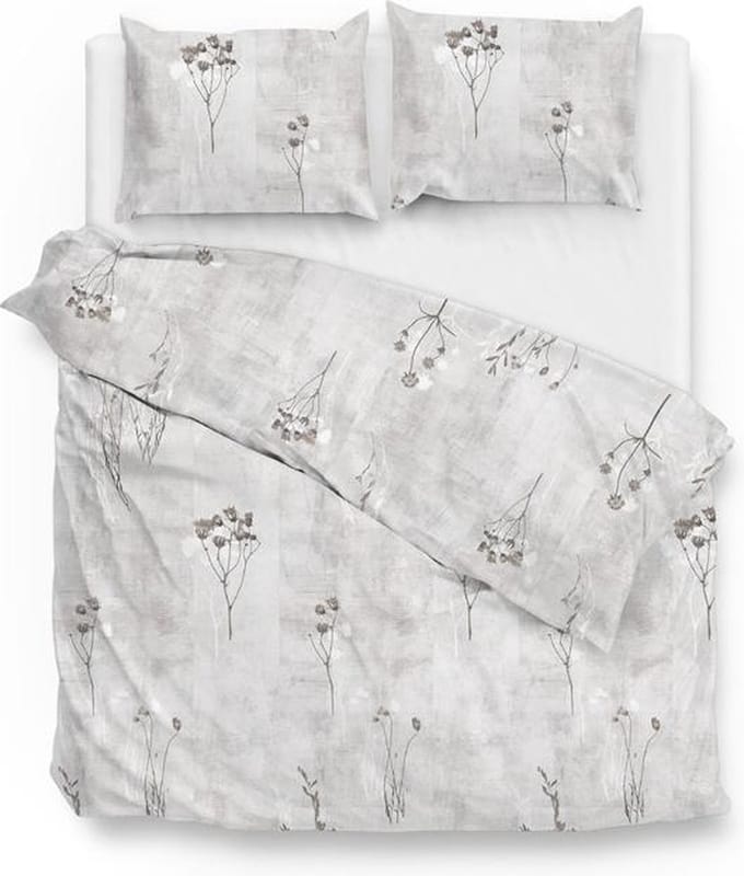 ZoHome Caiden Dekbedovertrek - Eenpersoons - 140x200/220 cm - Light Grey
