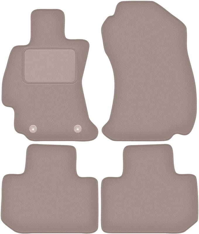 Beige velours vloermatten voor: Subaru Forester V SUV (2016-)