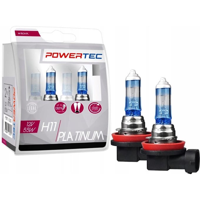 Powertec H11 12V – Platinum +130% Lichtopbrengst – Set van 2