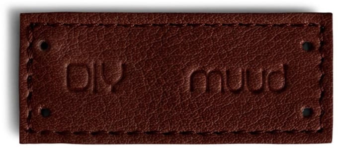 MUUD QB-4628 Fabia Handgemaakt leren label DIY Muud