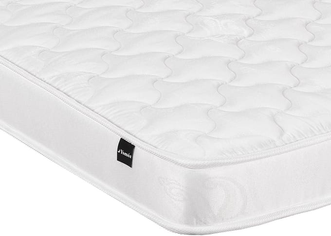 Vente-unique Set 90 x 190 cm bedbodem met opbergruimte, wit + matras van schuim van 15 cm dik - DANAE II van YSMÉE