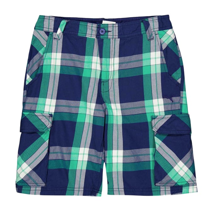 Puma Strandshorts met ruitjespatroon voor kinderen (Groen)