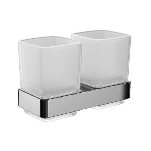 Emco Loft double glass holder with crystal glasses, satin 052500100