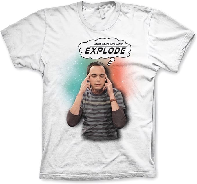 The Big Bang Theory Heren Tshirt -XL- Sheldon - Your Head Will Now Explode Wit