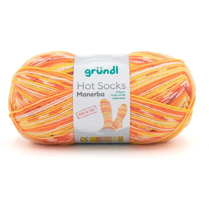 Gründl Hot Socks Manerba - Oranje/Geel/Natuur