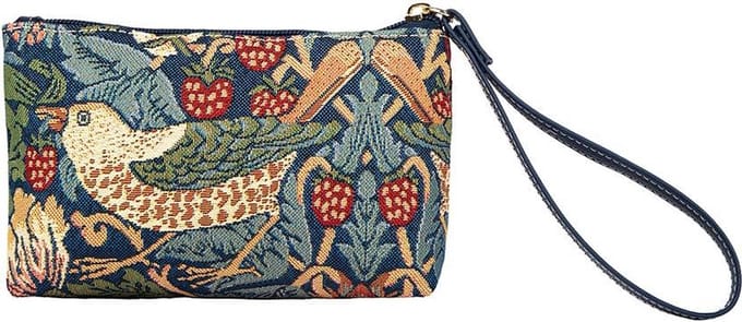 Polstasje - portemonnee – Strawberry Thief Blauw – William Morris