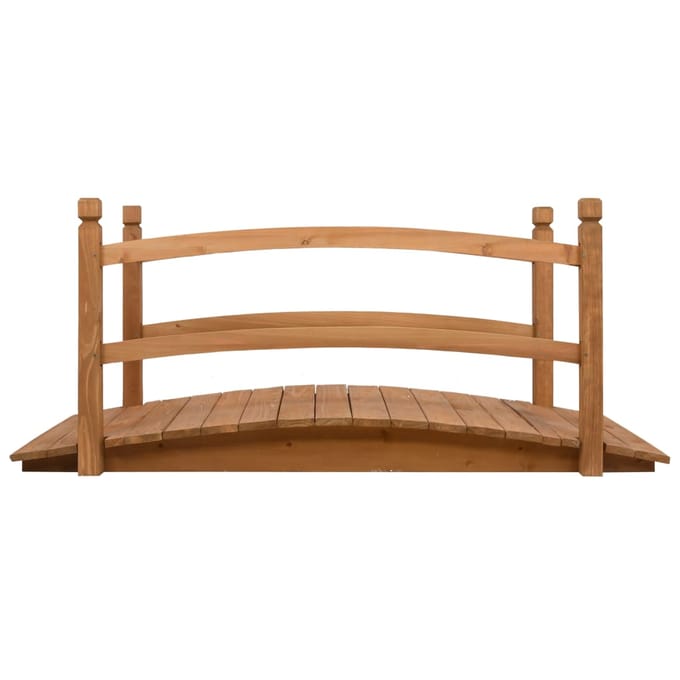 vidaXL - Tuinbrug - 140x60x60 - cm - massief - vurenhout
