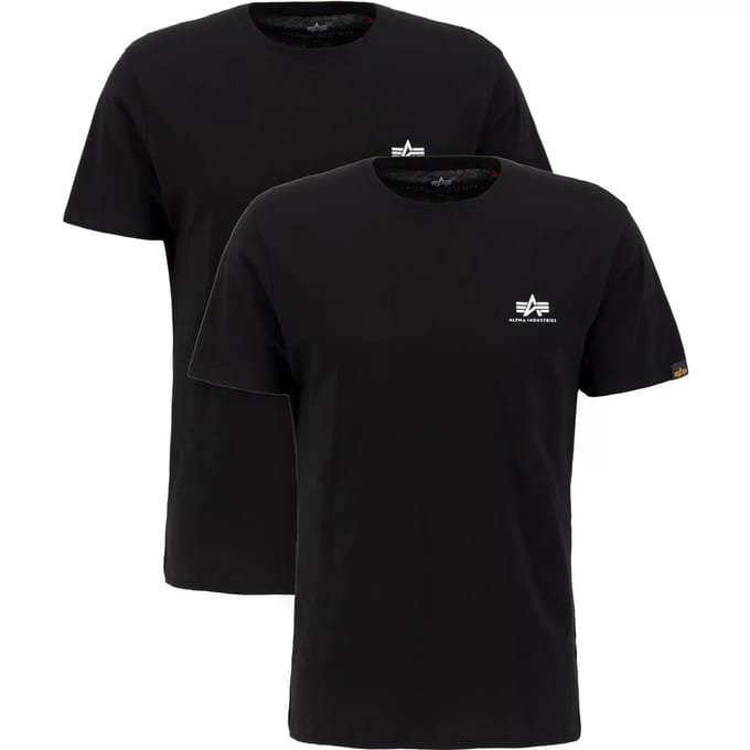 T-shirt met klein logo Alpha Industries Basic (x2)