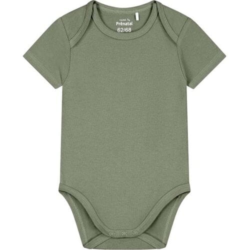 Prénatal romper basis Light Khaki Green 50/56 unisex