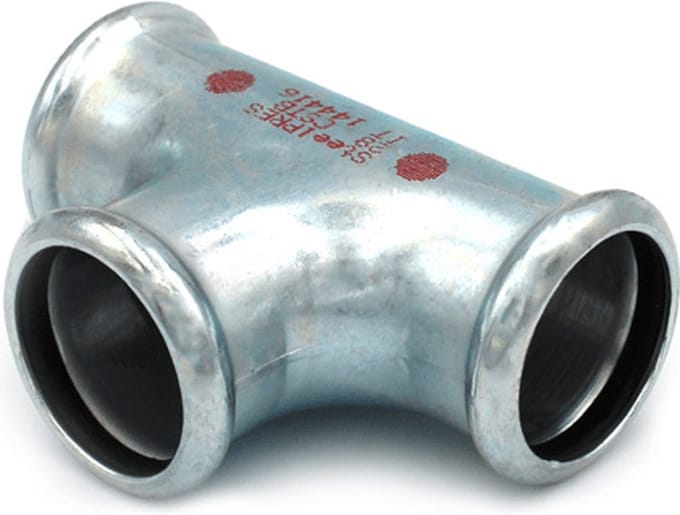 Steelpres C-staal M 28mm persfitting T-stuk FFF