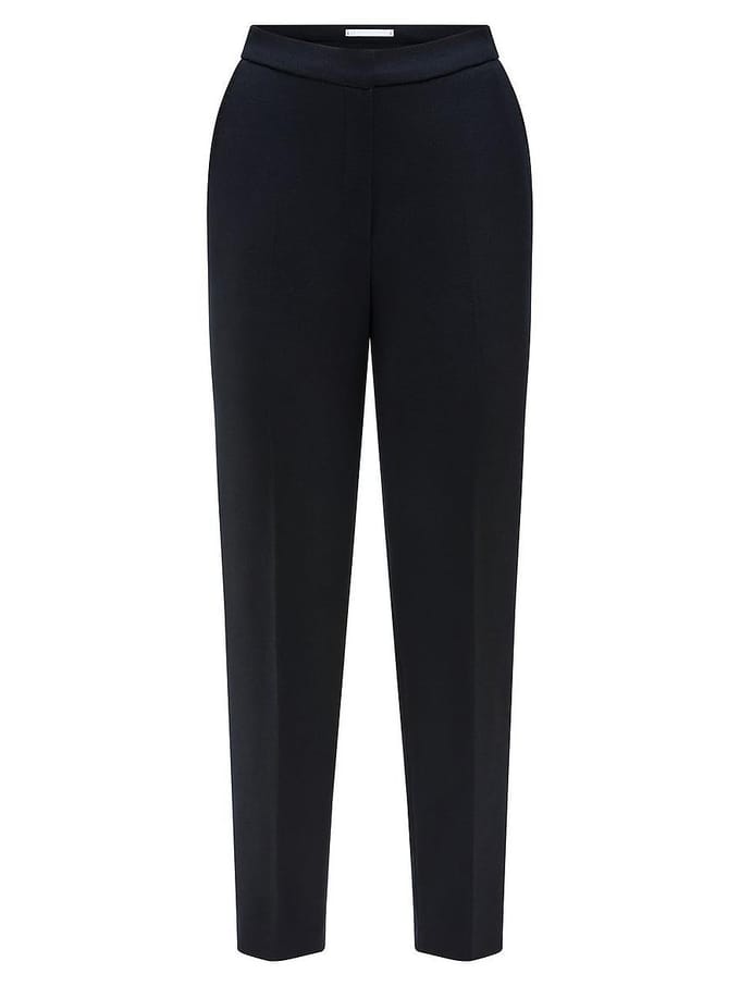 Regular fit stoffen broek met persplooien, model 'DORO'