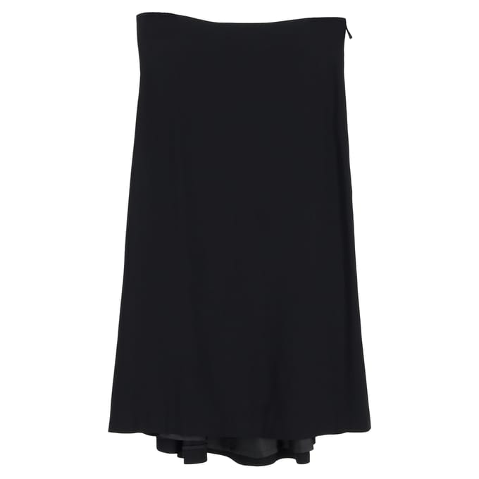 Alexander McQueen geplooide midi-rok in zwart polyester