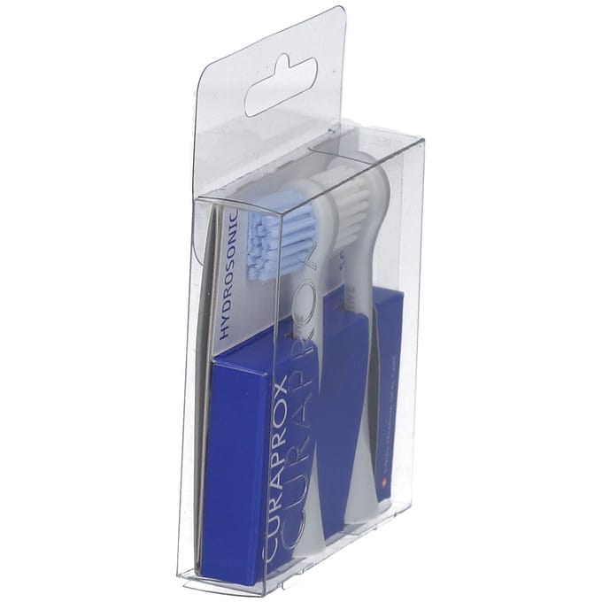 Curaprox Hydrosonic Pro Opzetborstel Sensitive Duo - Wit/Lichtblauw - 2 stuks
