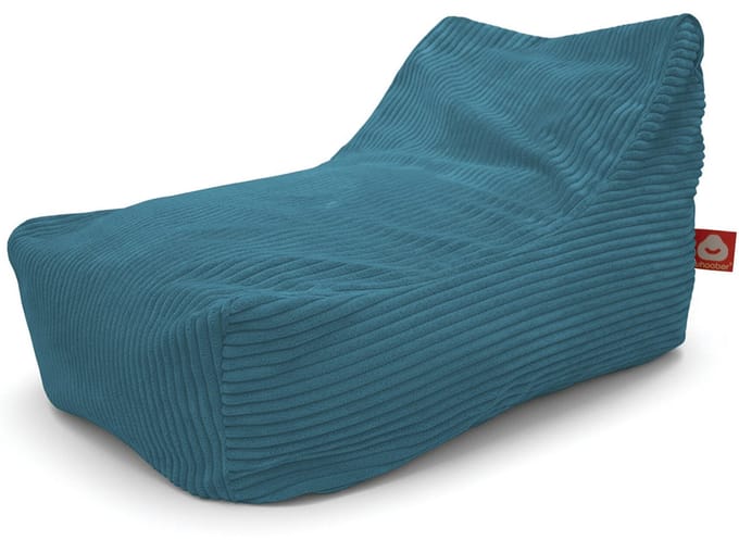 Whoober Bali – Lounge Zitzak – Turquoise dik ribfluweel – Comfortabel & Duurzaam