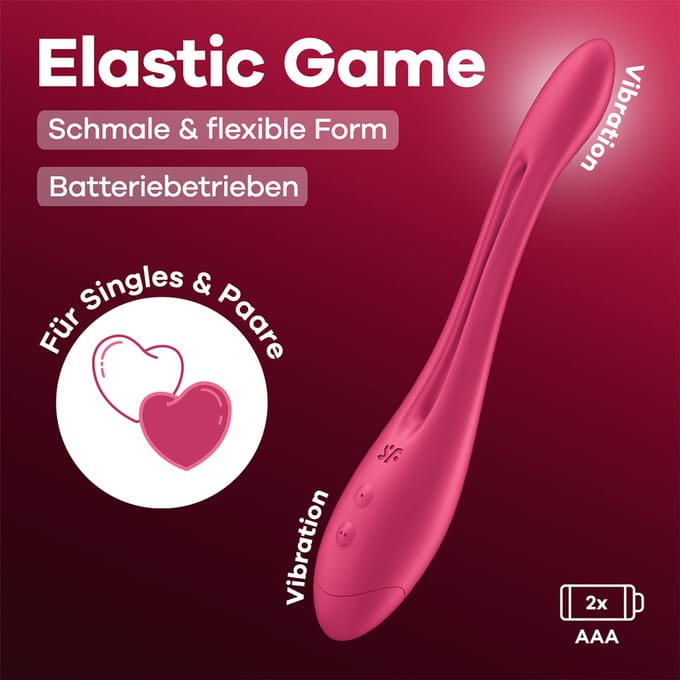 Satisfyer 'Elastic Game', op batterij met 16+ toepassingen