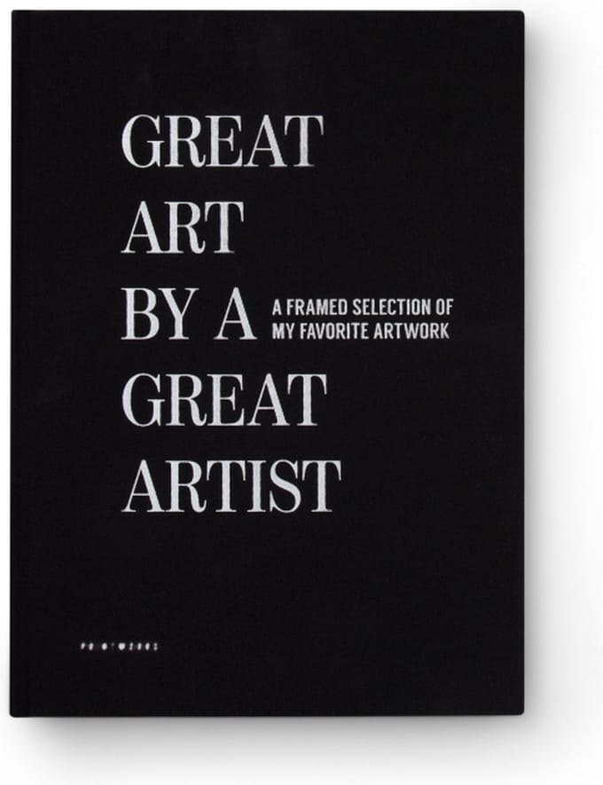 Printworks Frame Boek - Great Art - Tekenmap - Zwart