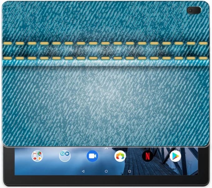 Lenovo Tab E10 Leuke Siliconen Hoes Jeans