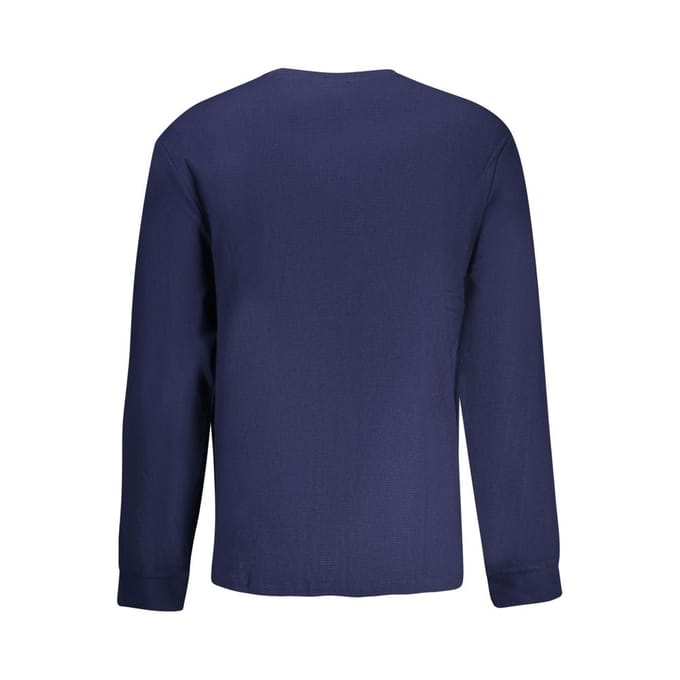 Calvin Klein Ls Waffle Badge Crew Maritime Blue size XL | Sweaters Outlet | Men | Blue