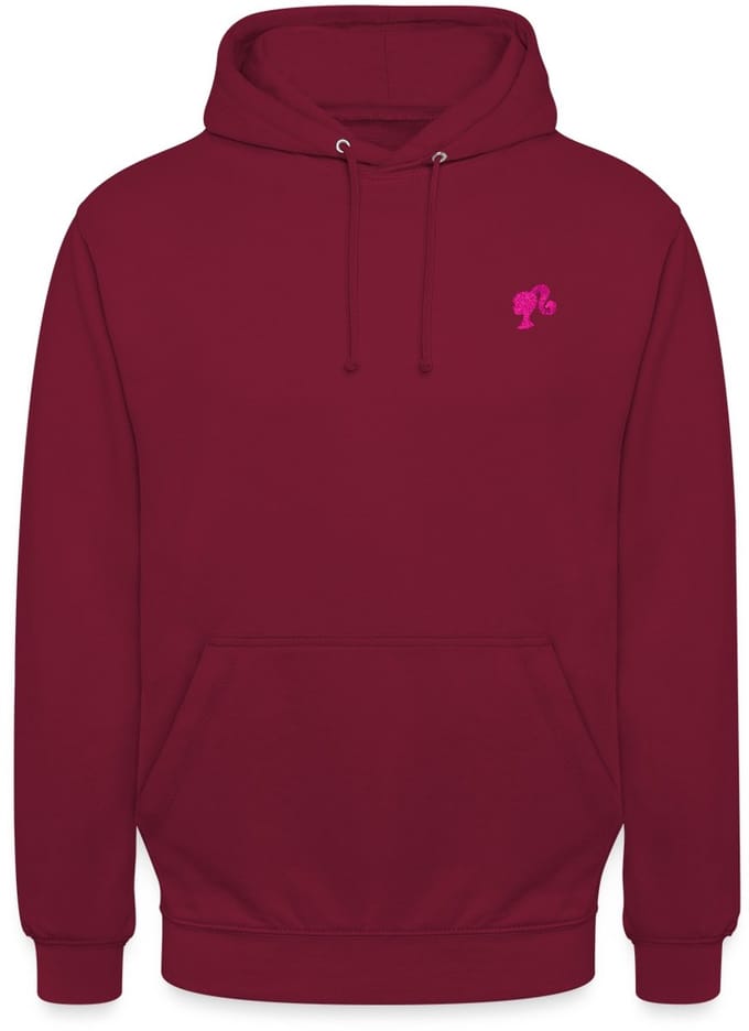 Barbie Silhouet Borduurwerk Hoodie Unisex