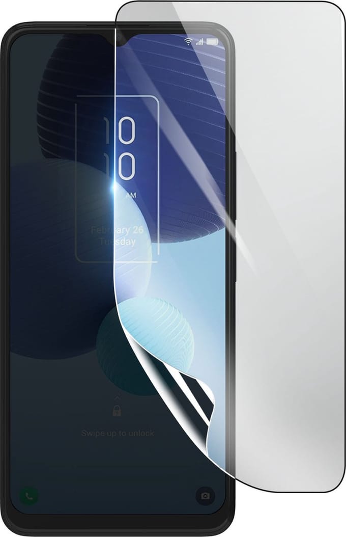 3mk, Geschikt voor TCL 406, Schokbestendige Hydrogel Screenprotector, Transparant