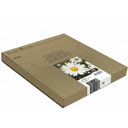 EPSON-cartridge 4-pack 18 inktcartridges - zwart / driekleuren - standaardcapaciteit