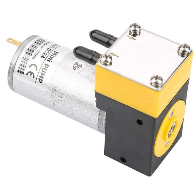 24V 0.41Lmin Miniatuur Membraanpomp Vacuümpomp Voor LuchtVloeistof