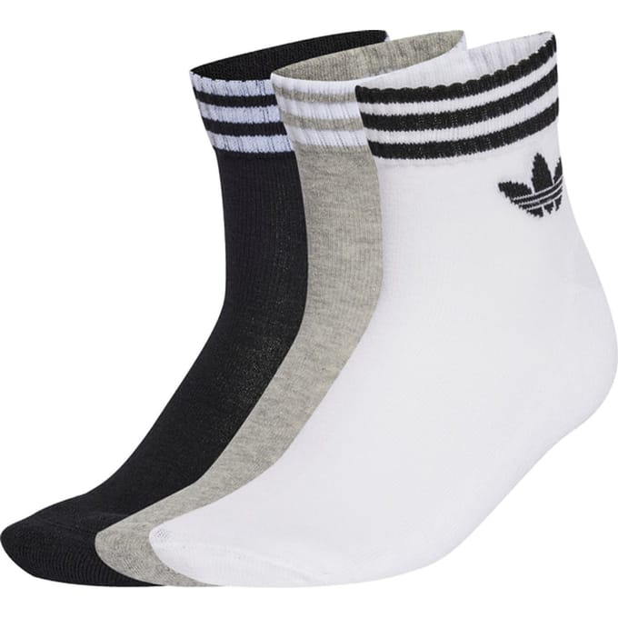 Adidas Originals 3 Stripes Ankle 3er Pack Sokken Wit